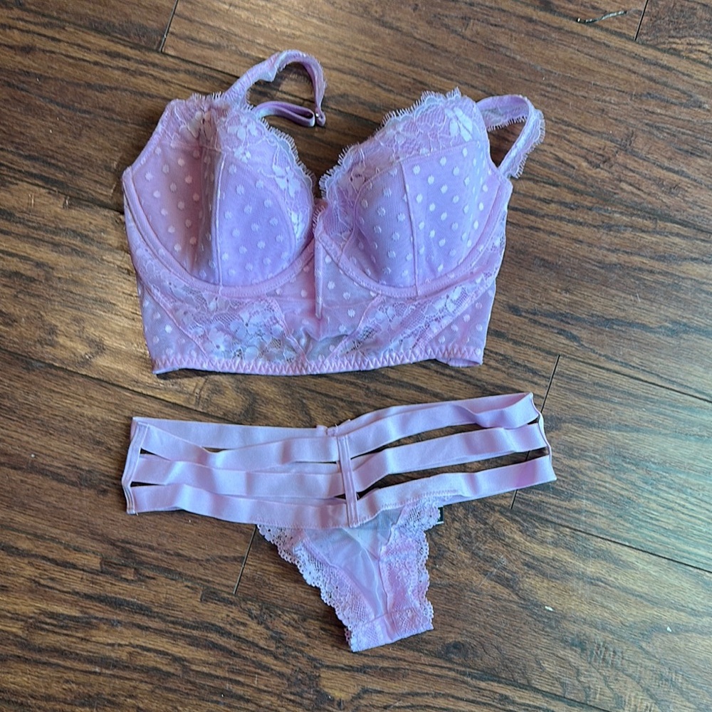 Victoria's Secret Pink Lace Bralette Bra